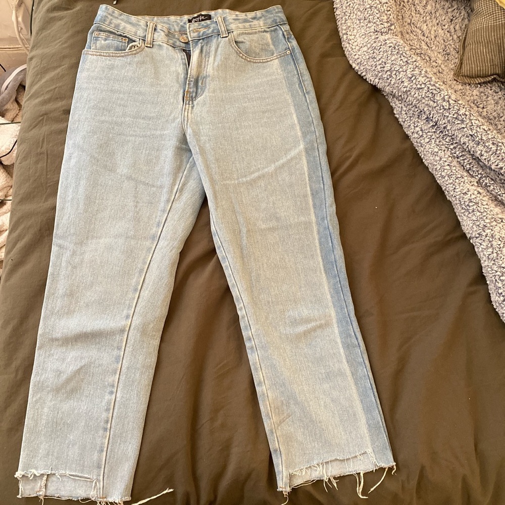 Nasty Gal color block jean